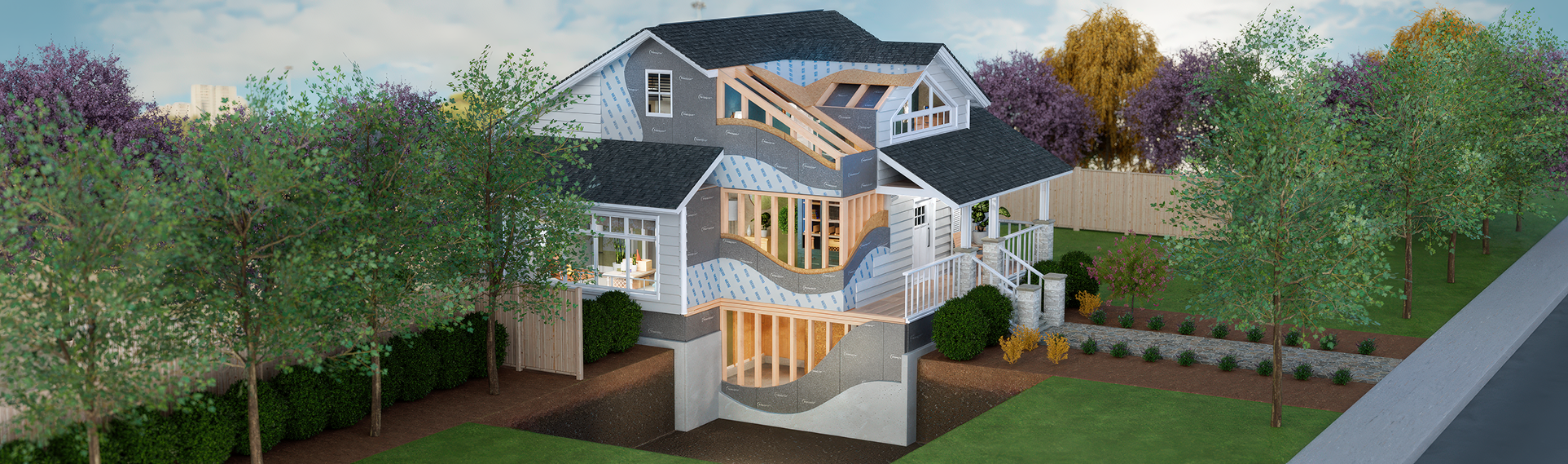 Image of house for residential interactive desktop